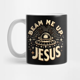 Beam Me Up Jesus // Funny Jesus Christ Trekkie Meme Mug